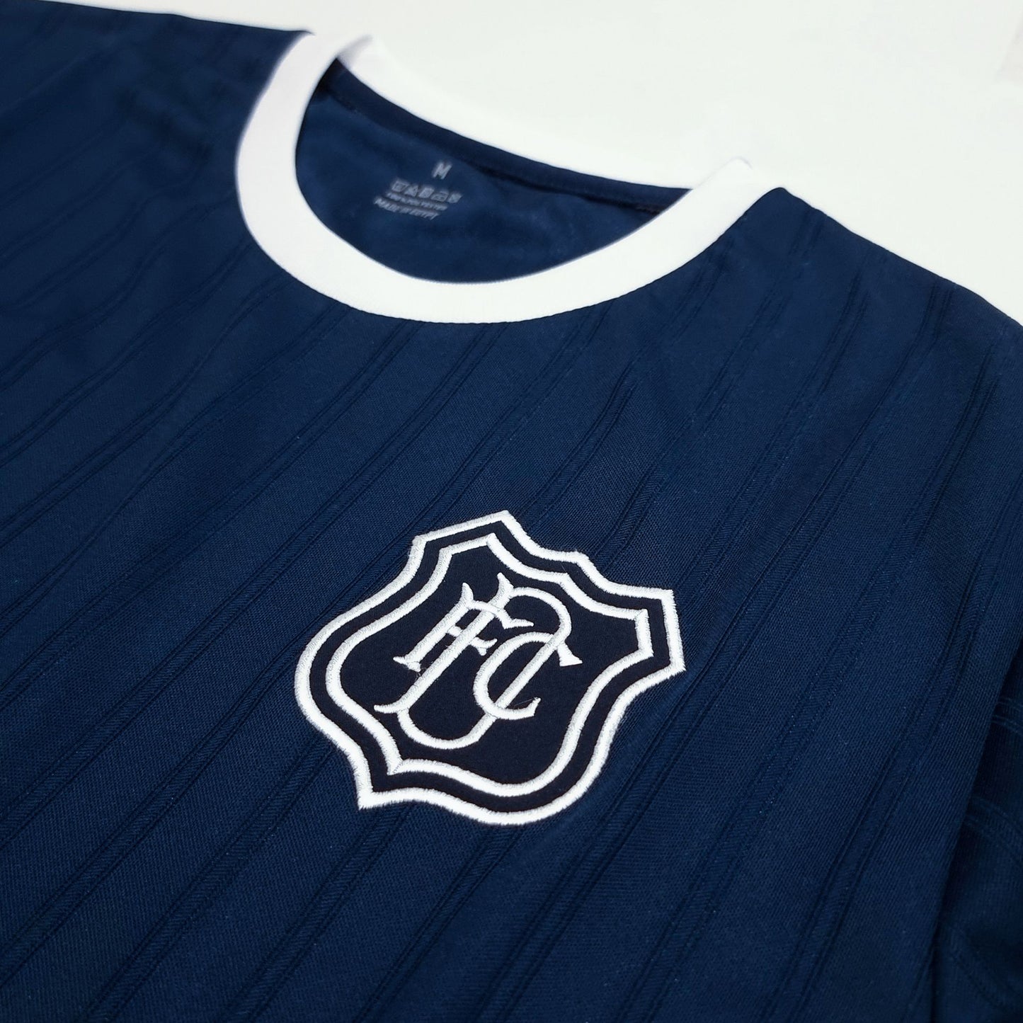 DFC Retro Style T-Shirt Navy|White