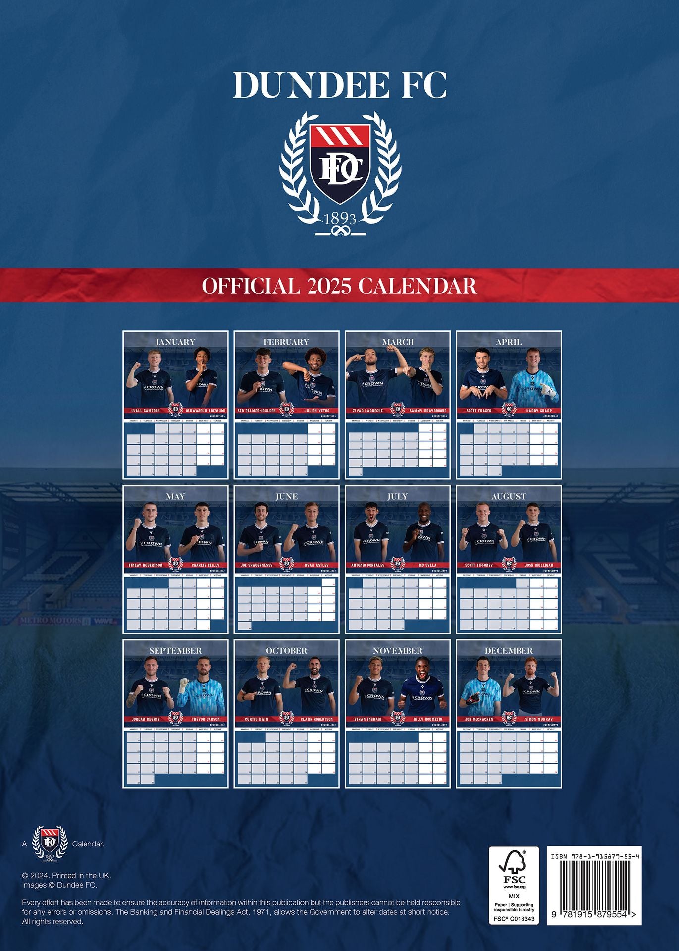 2025 Official Calendar