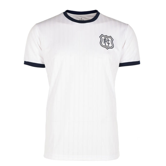 Jnr DFC Retro Style T-Shirt White|Navy